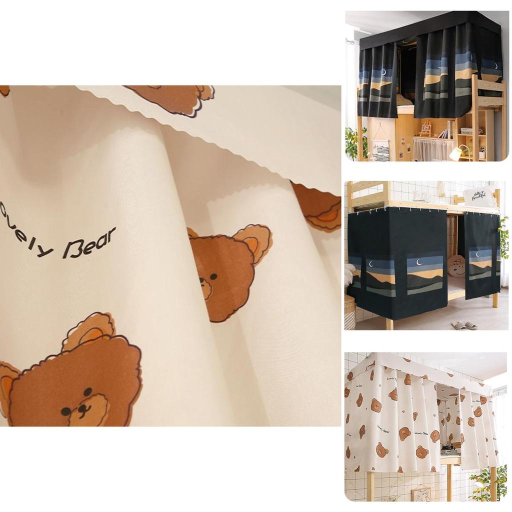 Blackout Dormitory Bed Curtain Dust-proof Bunk Bed Enclosure For Upper Bunk Beds