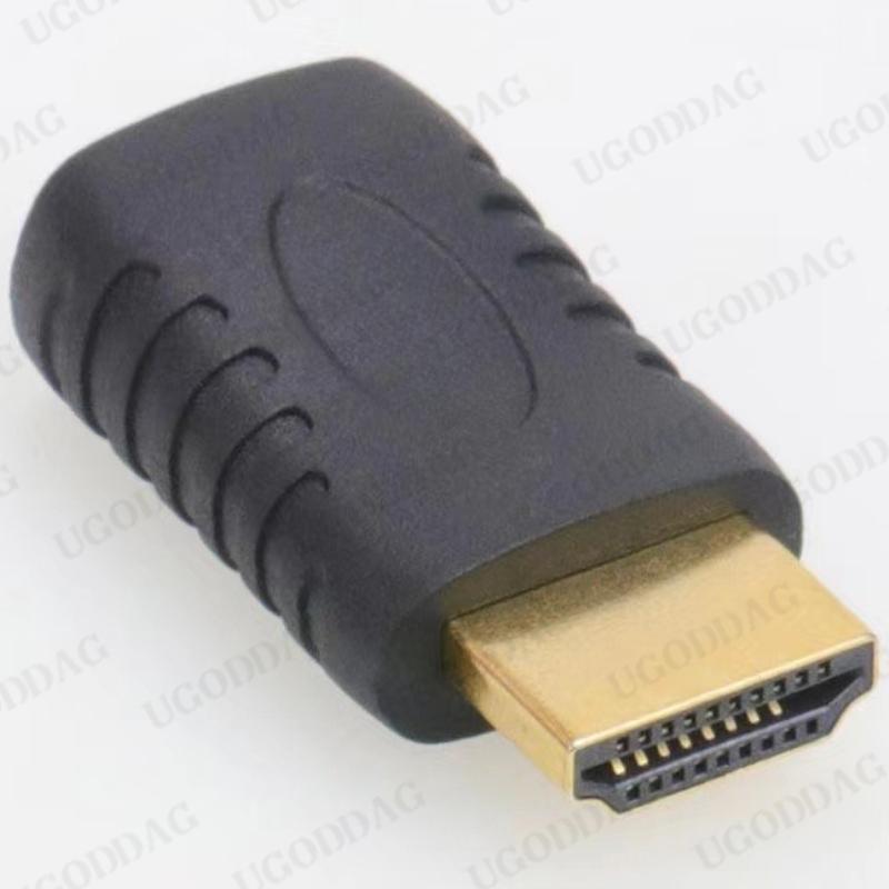 HDMI-compatible Male to Mini HDMI-compatible Female Full Converter for Computer HDTV Television Monitor Projector Gold Plated