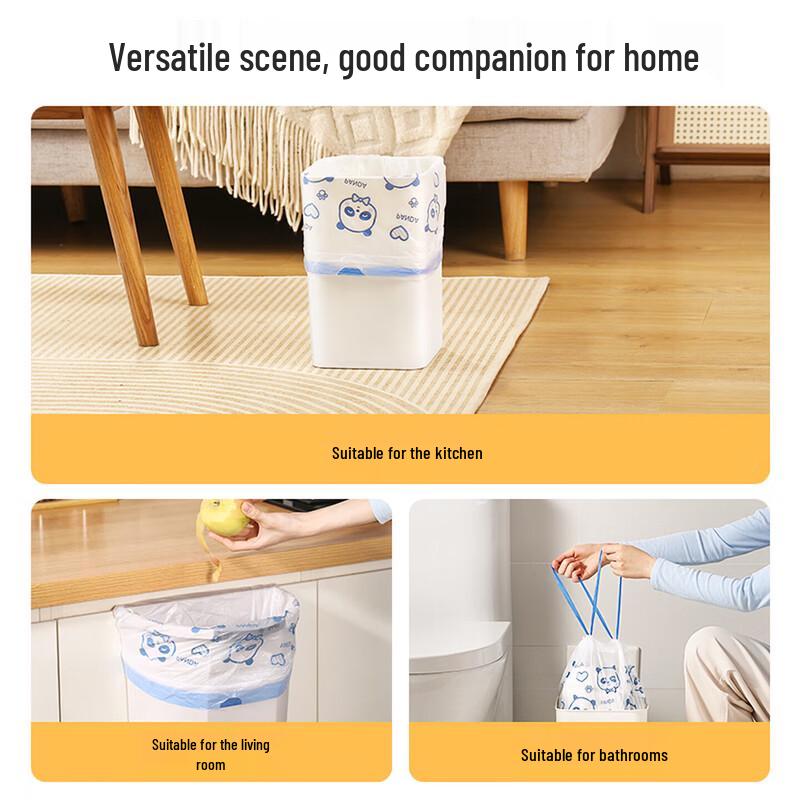 MARYYA Printed Drawstring Trash Bags