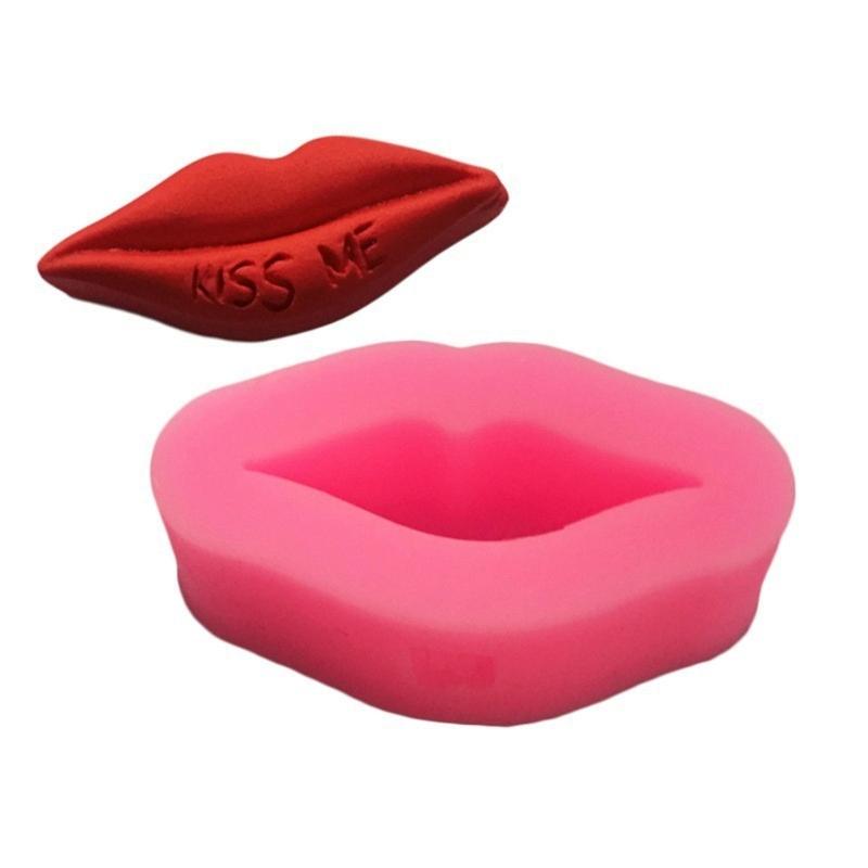 Red Lip Biscuits Silicone Mold Chocolate Candy Mold for Diy Dessert Ice Block Mold Handmade Cupcake Decor Baking Tool