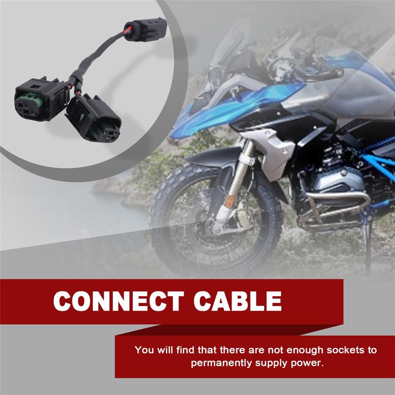 look-Motorcycle Quick Connect Cable Set Shunt Circuit Socket Extension Adapter for R1200GS R1250GS R 1200 1250 R RT