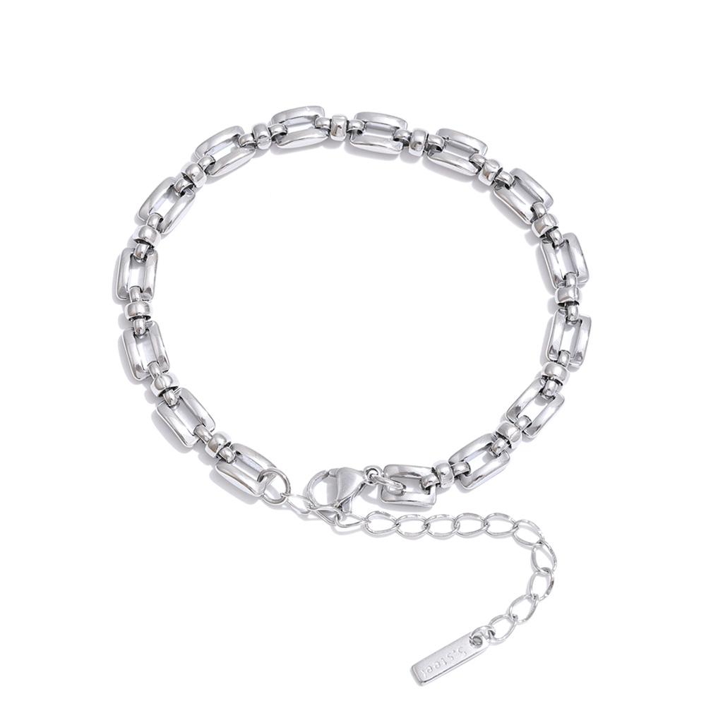 

Yhpup Stainless Steel Metal Chain High Quality Bracelet Bangle Fashion Personalized Waterproof Wrist Jewelry Bijoux for Women