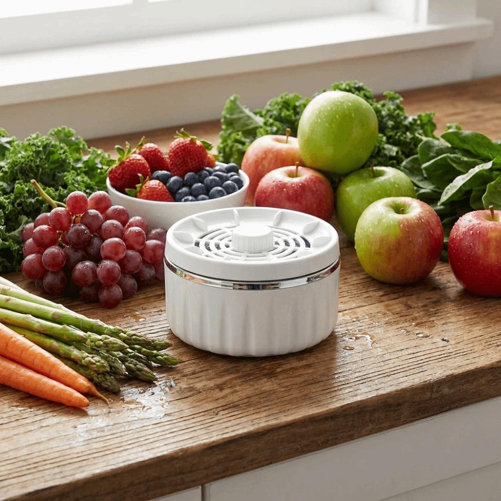 Automatic Rotation Electric Vegetable Washer Wireless Fruit Cleaning Machine Kitchen