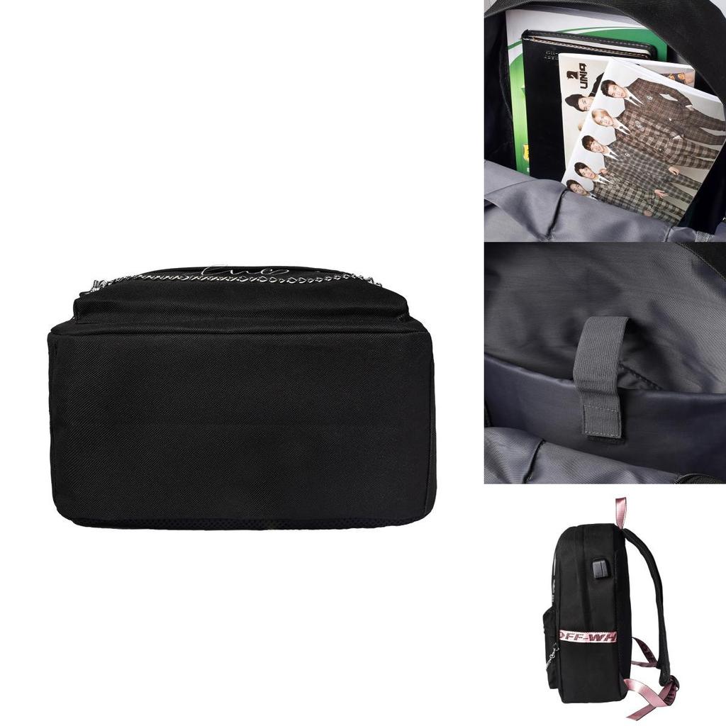 Bangtan Kpop Bts Boy USB Rucksack Lässige Schultasche Laptoptasche Reiserucksack