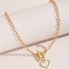 Punk Retro Heart Pendant Choker Collar Hip Hop Chunky Thick Chain Necklace Women Jewelry Gift