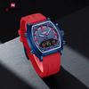NF9242 Men Reloj Silicone Strap Waterproof 9242 Elegant Luxury LED Fashion Quartz Dual Display Luminous Wristwatch