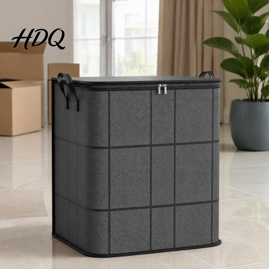 Travel Packing Organizers Moving Storage Bags with Reinforced Handles, Foldable Non-woven Fabric Organizer, Home Supplies Large Capacity Totes