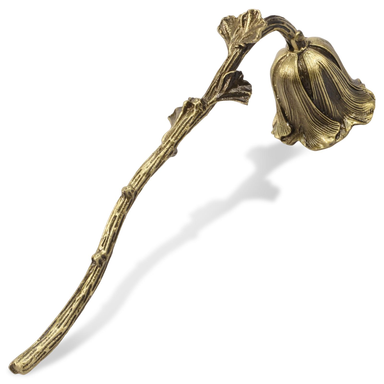 

Candle Snuffer Candle Flower Shape Long Handle Candle Extinguisher Aluminum Alloy Wick Flame Snuffer Wick Snuffer Home Decor