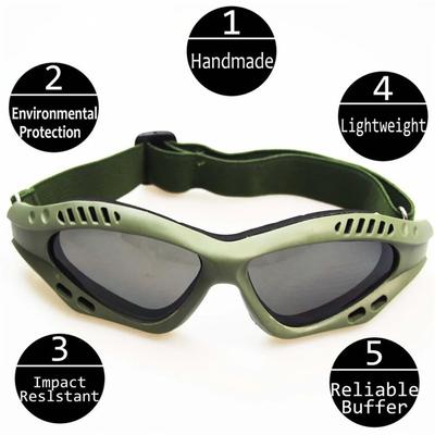 NEW Motorcycle Goggles Cycling Glasses Elastic CS Tactical Safety Goggles Windproof Anti-Dust Outdoor Sports Goggles