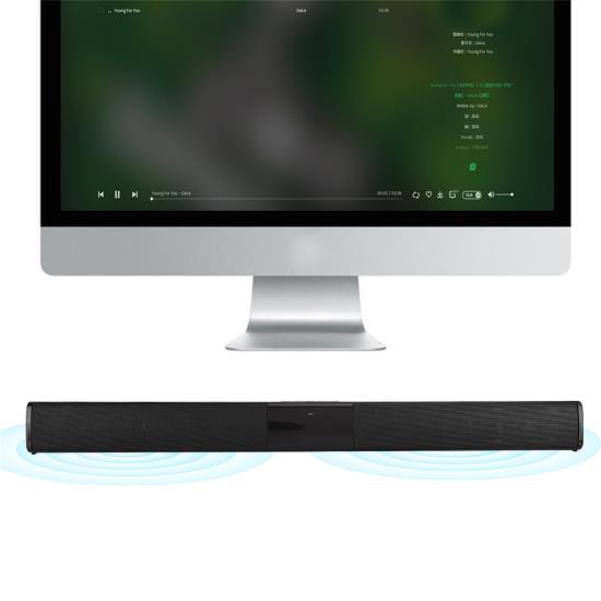 BS‑28B Bluetooth-Lautsprecher Kabelloser TV-Stereostreifen Speicherkarte Soundbar (Fernbedienung mit )