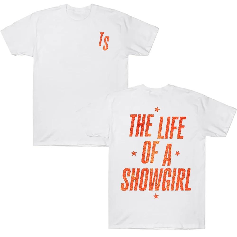 Cotton Vintage The Life of A Showgirl T-shirts New Album 2026 Tees TS Gift for Fan Clothing Summer Fashion Men Women Top