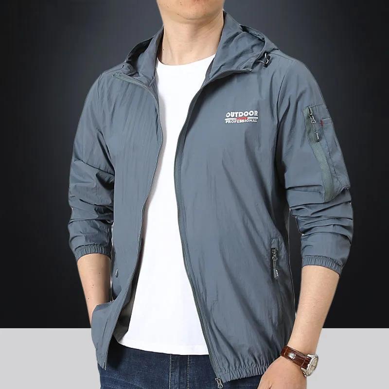 Летняя одежда, мужская ультратонкая дышащая уличная быстросохнущая ...