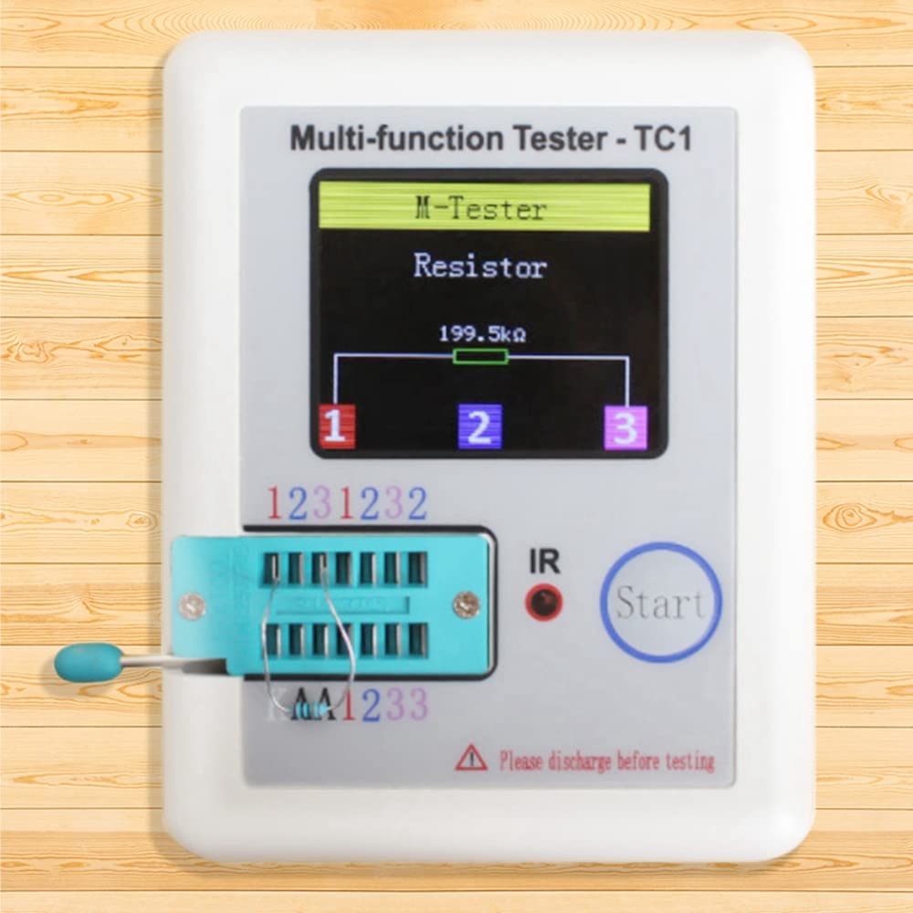 Hcskoss Transistor Spannungsdiode 160x128 Farbdisplay Multifunktion TFT Hintergrundbeleuchtung Transistortester für Vakuum und Kondensatoren Prüfer, Prüfer,