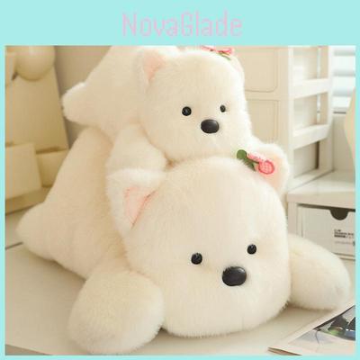 Adorable Cherry Westie Plush Toy For Kids Fluffy Soft Companionship Gift