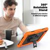 For iPad Air 11 (2025)/(2024) Case Rotating Kickstand PC+Silicone Tablet Cover with Screen Film/Shoulder Strap