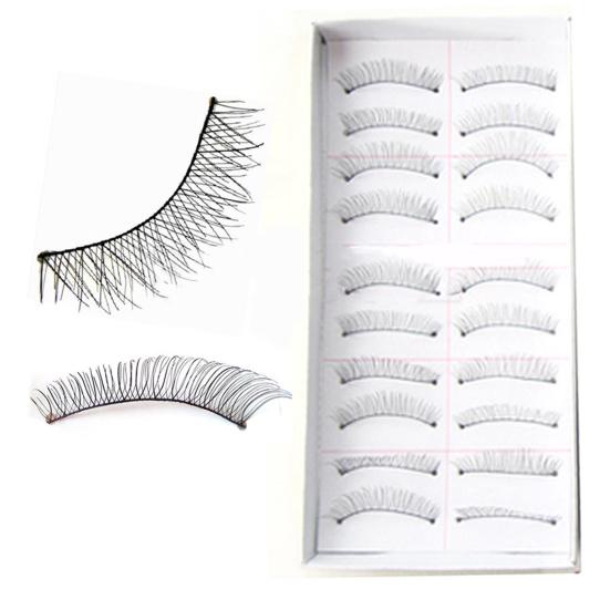 10 Pairs Handmade Fashion Natural Thick Long False Eyelashes Eye Lashes Makeup for Daily Life