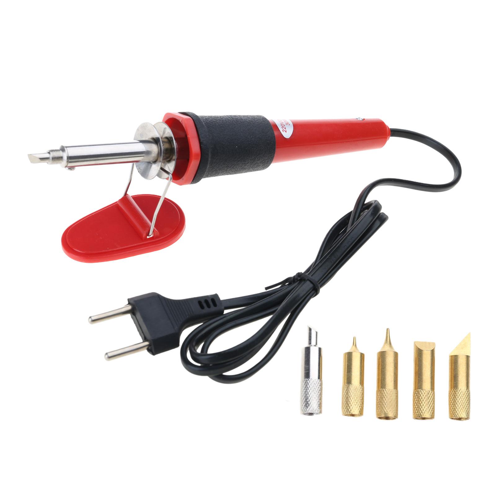 

Набор для выжигания по дереву, ручка для выжигания 30 Вт с безопасной подставкой, ручка для выжигания по дереву, выжигание, резьба по дереву EU жёлтый