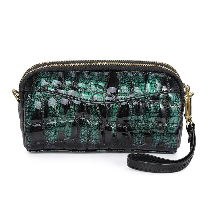 

Сумка из натуральной кожи, женская маленькая сумка, новая маленькая сумка через плечо, яркий кожаный чехол для мобильного телефона, кошелек zero