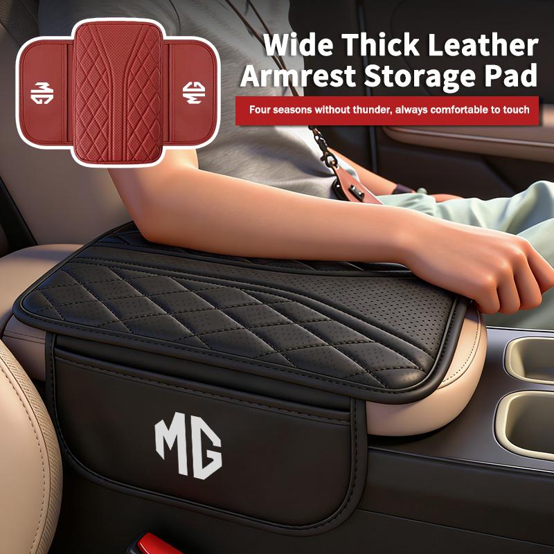 Car Armrest Cover Mat Waterproof Non Slip Storage Box U Pad For MG ZS GS 3 5 6 7 Gundam 350 Parts TF Hector HS