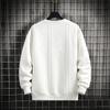 Spring and Autumn New Men's Casual Versatile Youth Jacquard Knitted Shirt Hoodie Round Neck Long Sleeve T-shirt Sweatshirt