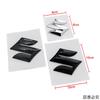 Car Logo 2/3/4/5pcs ABS Glossy Black Replaced Front Rear Badge Sticker for SUZUKI Swift Steering Wheel Center Emblem Trunk Decal