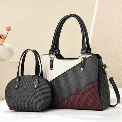 New Patchwork Bag Color Contrast Fashion Trend Handbag Multi-layer Large Capacity Shoulder Bag Crossbody Bag Female
