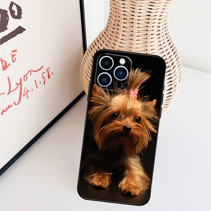 

Yorkshire Terrier Dog Phone Case For iPhone 17 Pro Max 16 15 11 13 12 14 Pro Max mini 15 16 Plus 16e 17 Air Cover iPhone 17