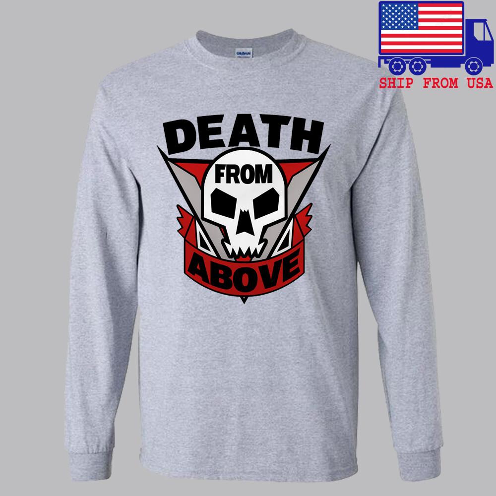 Starship Troopers Death from Above Movie Lng Grey Size S2XL Unisex T-Shirt XL