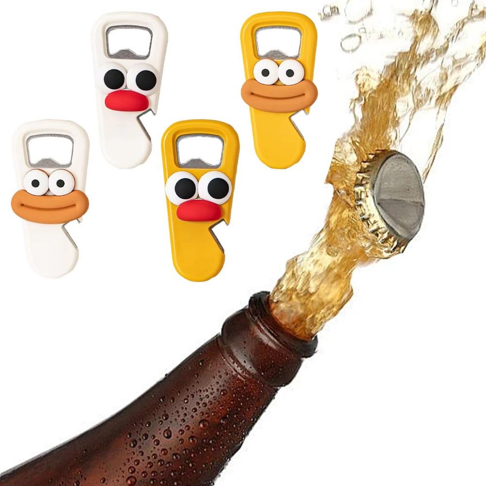 2Pcs/Set Portable Wine Bottle Opener Cartoon Canning Lids Opening Tool Bottle Opener  Restaurants