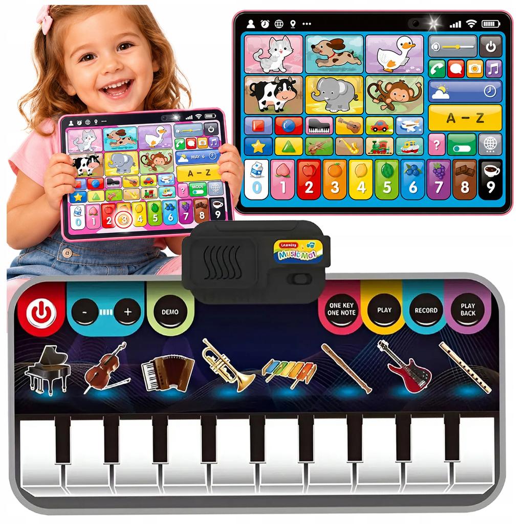 [PACZB] Set 2 in 1 educational mat 60x30cm + interactive tablet for children (Z3209+Z3498R) Z3209Z