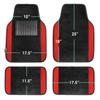 FH Group Group Red Floor Full Set with Driver Heel 66 X 46 X 30cm Imported from F14407RED (FH International) Mats, Pad, Front 46cm, Rear [Officially