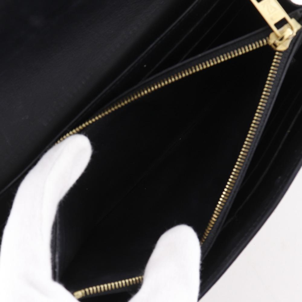 LOUIS VUITTON Portefeiulle Verry Purse M62059 Monogram Noir black leather Women Used