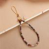 Original Natural Candy-colored Tourmaline Phone Strap Wrist Strap Phone Case Hanging Chain Phone Lanyard Chain Cord