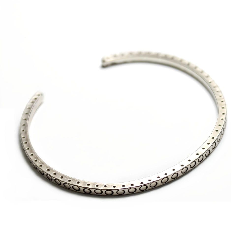 Karen Silver Bangle Bracelet Tribal Karen Silver Carmelo [Mizal]