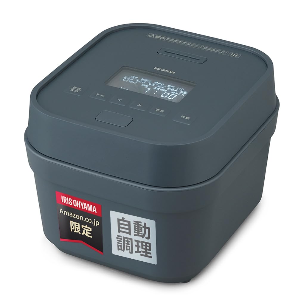 

Iris Ohyama Rice Cooker Cups IH Type Automatic Cooking Mode Deep Blue 5.5 RC-IGA50AZ-DA