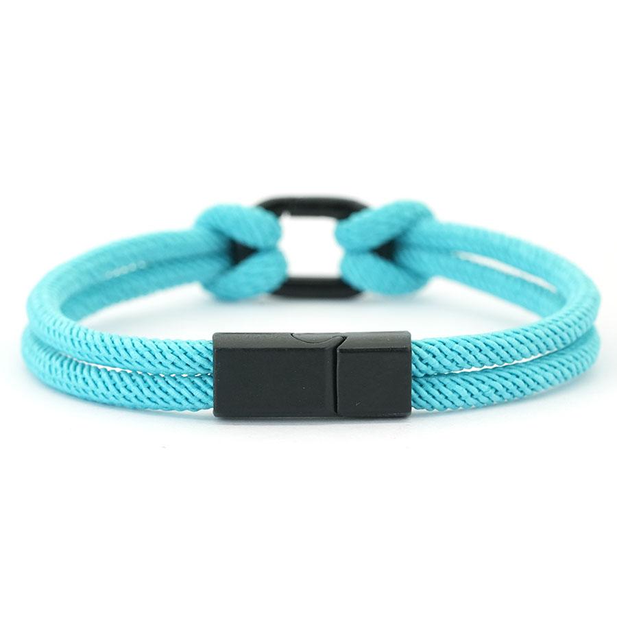 Noter New Unique Men Cord Bracelet Premium Selected 4mm Rope Detachable Magnetic Buckle 6 Color Options Versatile Accessories