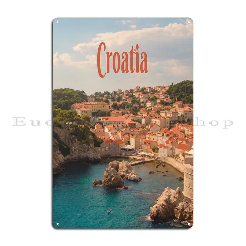 Kroatien Südosteuropa Zagreb Metallplakette Druck Party Party Club Designs Plaketten Blechschild Poster