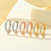 Minimal Girl's Small Hoop Earrings Mini Round Circle Earring Zircon Tiny Huggies Piercing Earing Trendy Jewelry Thin Hoops