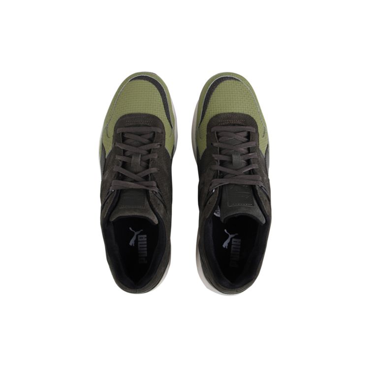 Puma Sportstyle Tx-3 Two-Layer Cowhide Shock Absorbing Wear-Resistant Low-Top Marathon Running Shoes Unisex Sneakers Green 359538-02