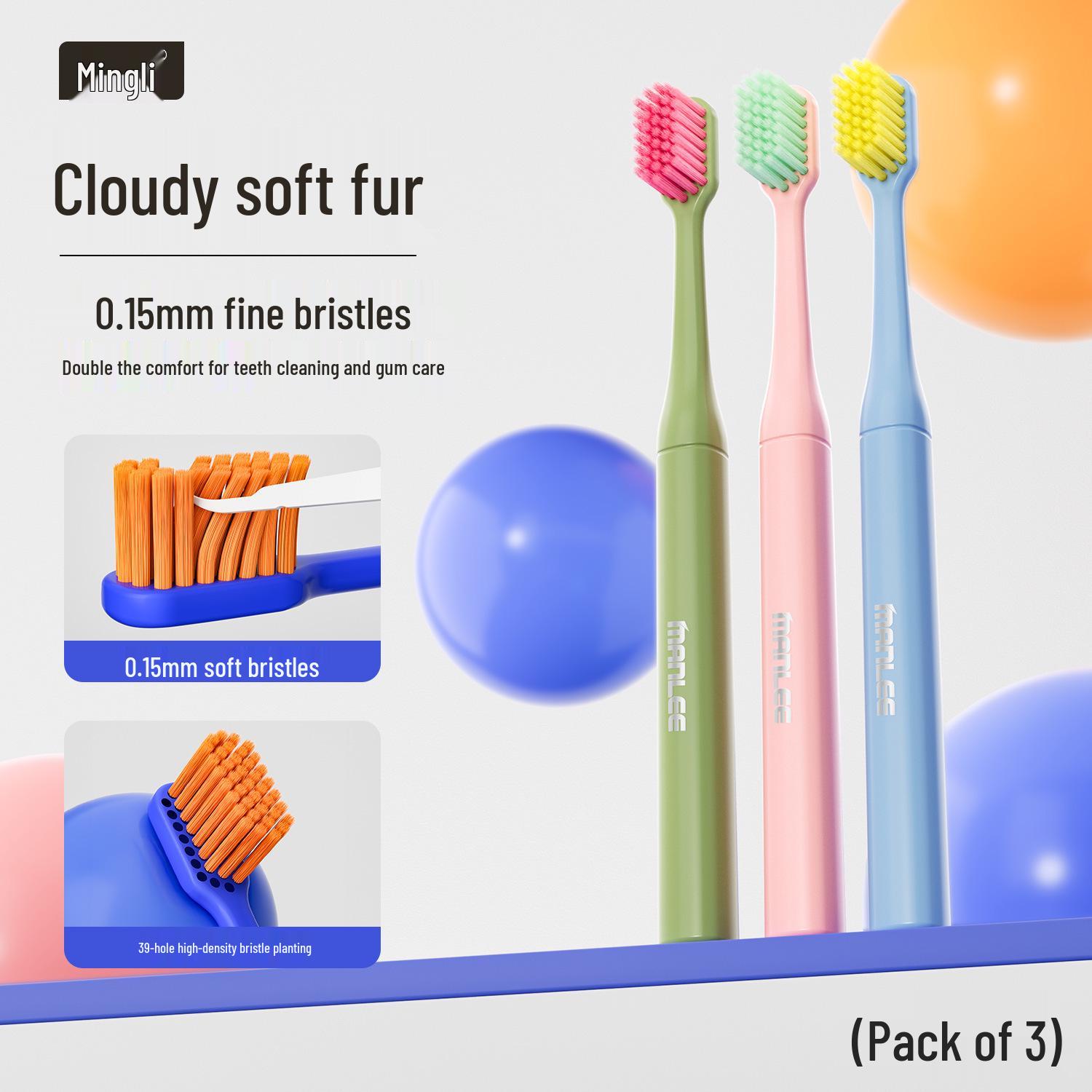 Dopamine Wide-Head Soft Bristle Toothbrush, Gum Protection, High-Grade, Family Pack, Adult Daily Use, Hot Item in Stock
