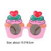 Eiscreme Lustige Kuchen Dekoration Sonnenbrille Geburtstagsbrillen Selfie Requisiten Party