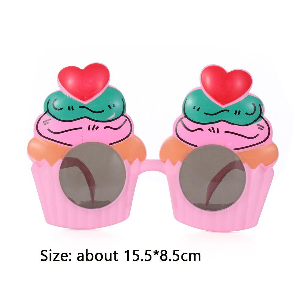 Eiscreme Lustige Kuchen Dekoration Sonnenbrille Geburtstagsbrillen Selfie Requisiten Party