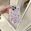 Luxury Cute Strawberry Patterned Cake KT  Sale Phone Case For iPhone 14 Pro Max 15 Pro 16 17 Pro Max Shockproof Hard Cover