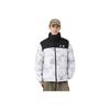 Li Ning Hot Pot Down Jacket Series Stand Collar Short Warm Down Coat Unisex Jackets Antarctic-Gray AYMU609-2