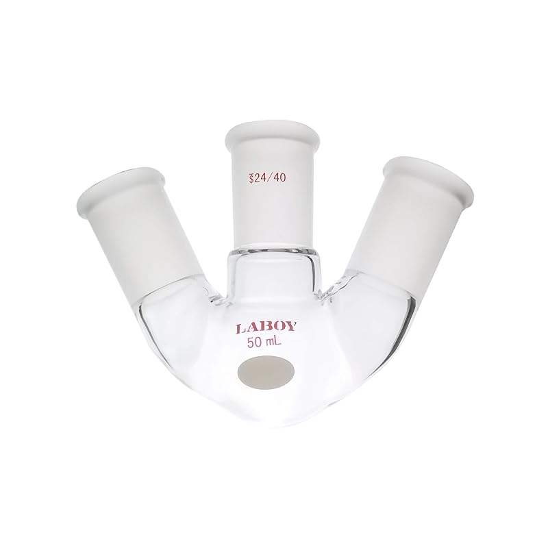 

Стеклянная колба Лабоя 1000 мл с 3 горловинами, круглодонная, кипящая, с центральным и боковыми шлифами 24/40, угловая, приемная для дистилляции, колба для рефлюкса, многогорловая дистилляция Capacity of 50mL, 24/40