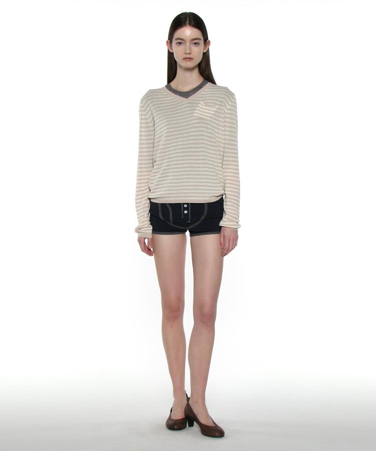 PARTIMENTO WOMEN Pwc Brief Detail Inner Shorts_Navy