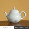 130ml Antique Handpainted Butterfly Orchid Ceramic Teapot Small Pear Pot with Ball Hole Filter Chinese Tea Brewing Kettle Teaset