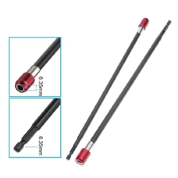 300mm Hexagonal Shank Self Locking Magnetic Drill Bit Holder Extension Adapter Designed for Easy Bit Swaps & Secure Grip