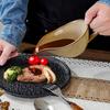 Salsera de Cerámica con Asa para Servir Salsa de Bistec Vajilla Moderna Minimalista para Restaurante