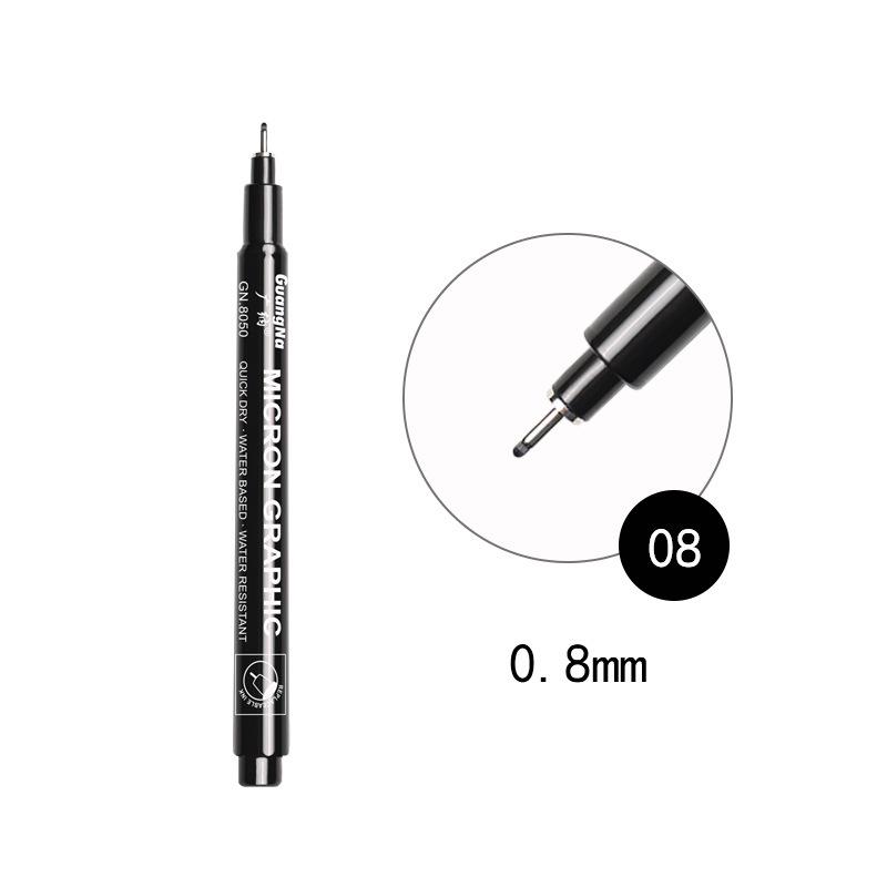 Wide 8050 Waterproof Refillable Technical Drawing Pen for Manga and Sketching